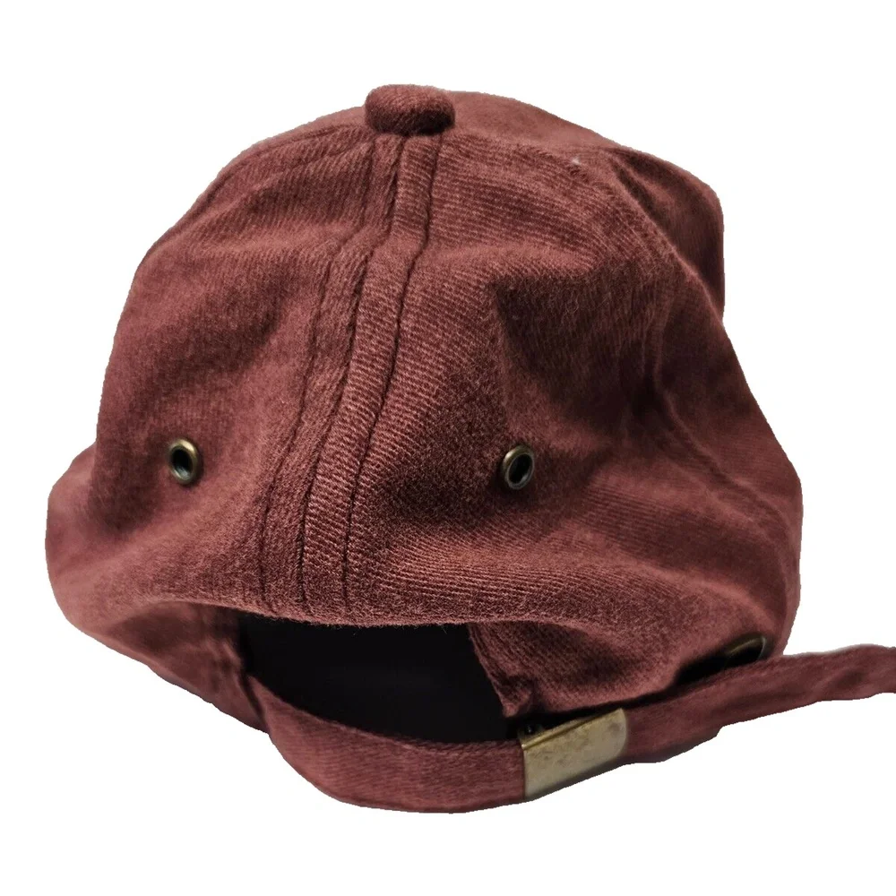 Golf Logo Women's Burgundy Adjustable Strap Back Baseball Hat Cap - Picture 6 of 9